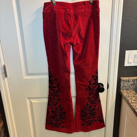Vintage JNCO red velvet pants - Picture 6 of 7